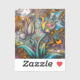 Mandala Blume Aufkleber