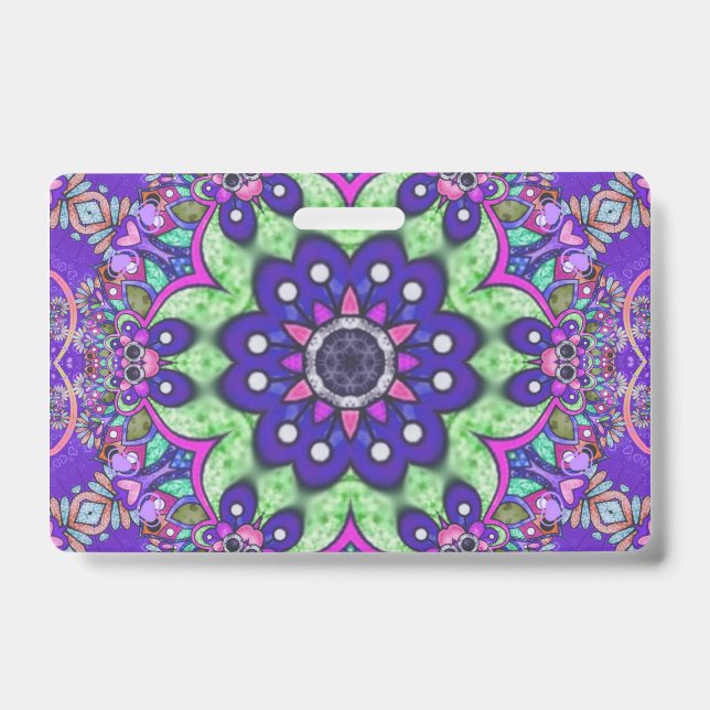 Mandala Blume Ausweis (Vorderseite)