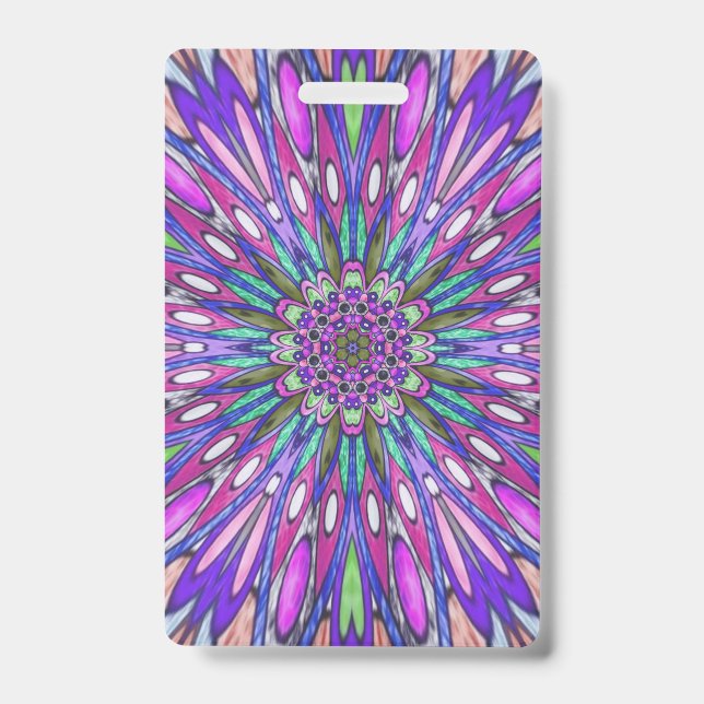 Mandala Blume Ausweis (Vorderseite)