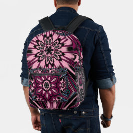 Mandala-Blume Bedruckter Rucksack