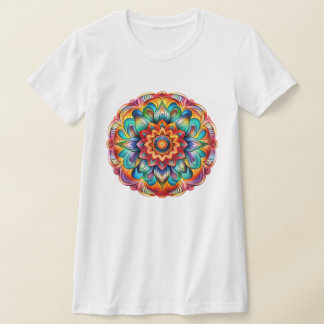 Mandala / Blume Design T-Shirt