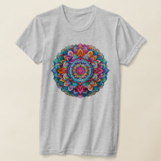 Mandala / Blume Design T-Shirt