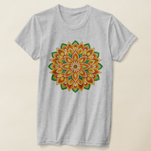 Mandala / Blume Design T-Shirt