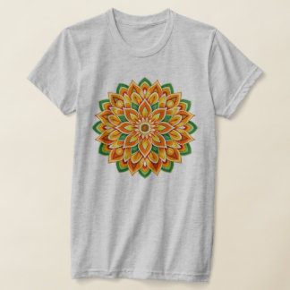 Mandala / Blume Design T-Shirt