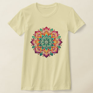 Mandala / Blume Design T-Shirt