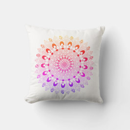 Mandala Blume Design Throw Kissen