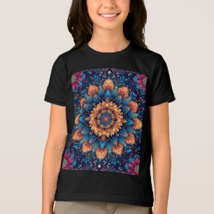 Mandala Blume Digital Art Style-23907. Tri-Blend Shirt