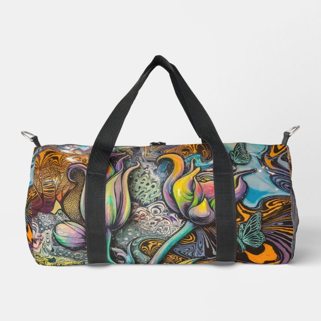 Mandala Blume Duffle Bag (Vorderseite)