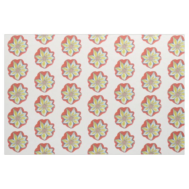 Mandala Blume Fabric Stoff (Fat Quarter (45,7 x 55,9 cm))