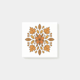 Mandala Blume Herbst Post-it Klebezettel