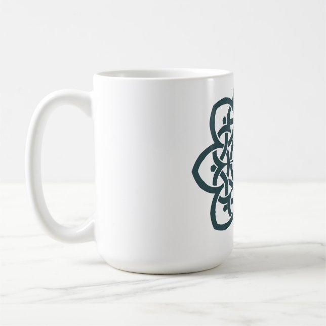 Mandala Blume Kaffeetasse (Links)