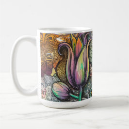 Mandala Blume Kaffeetasse