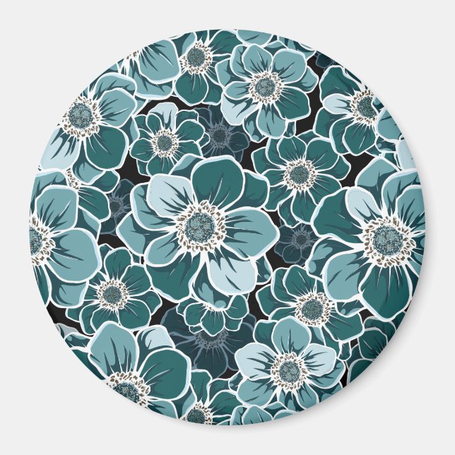 Mandala Blume Magnet (Vorne)