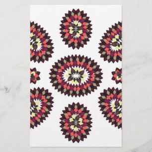 Mandala Blume Pattern Briefpapier
