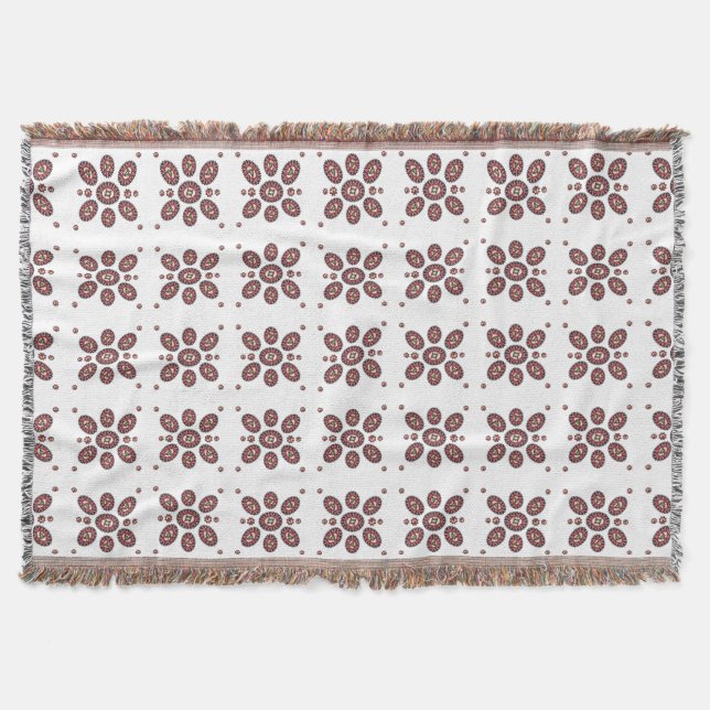 Mandala Blume Pattern Decke (Vorderseite)