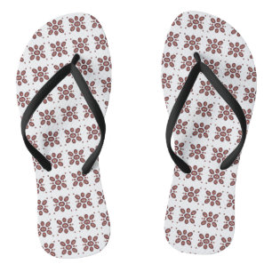Mandala Blume Pattern Flip Flops