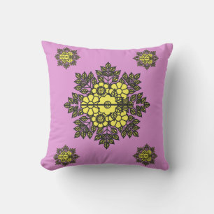 Mandala Blume Pattern Kissen