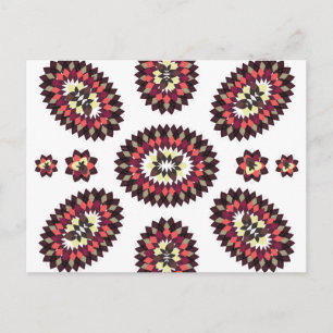 Mandala Blume Pattern Postkarte