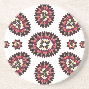 Mandala Blume Pattern Sandstein Untersetzer