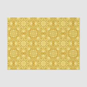 Mandala Blume Pattern - Senf Gold und Gelb Seidenpapier