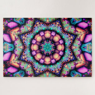 Mandala-Blume-Puzzle Puzzle