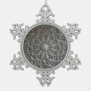 Mandala Blume Stone Pewter Snowflake Dekoration Schneeflocken Zinn-Ornament
