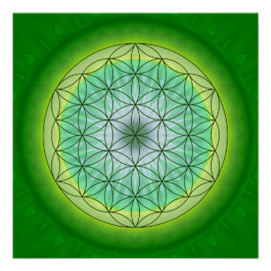 Mandala-Blume von Lebennr. 3 entwarf durch Tutti Poster