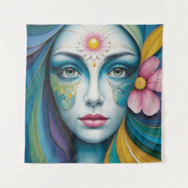 Mandala Blume Women Wandteppich