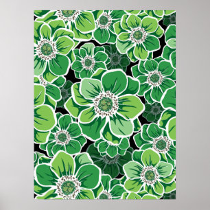 Mandala-Blumen 3 Poster