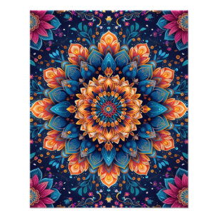 Mandala-Blumen-Digitalkunst-Stil-23907 Fotodruck