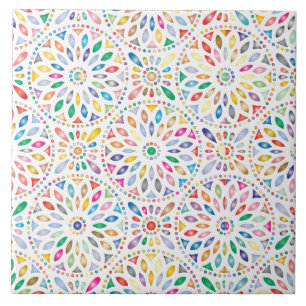 Mandala-Blumen-Fliese Fliese