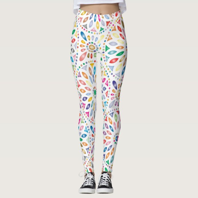 Mandala-Blumen-Leggings Leggings (Vorderseite)
