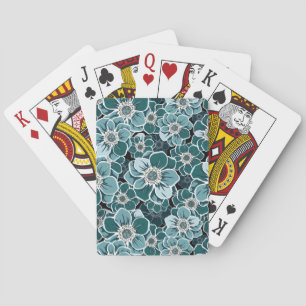 Mandala-Blumen Spielkarten
