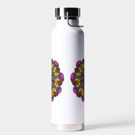 Mandala-Blumen-Wasserflasche  Trinkflasche