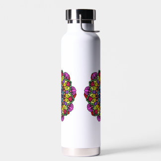 Mandala-Blumen-Wasserflasche Trinkflasche