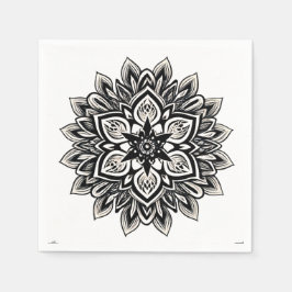Mandala Blumenmuster Art Serviette