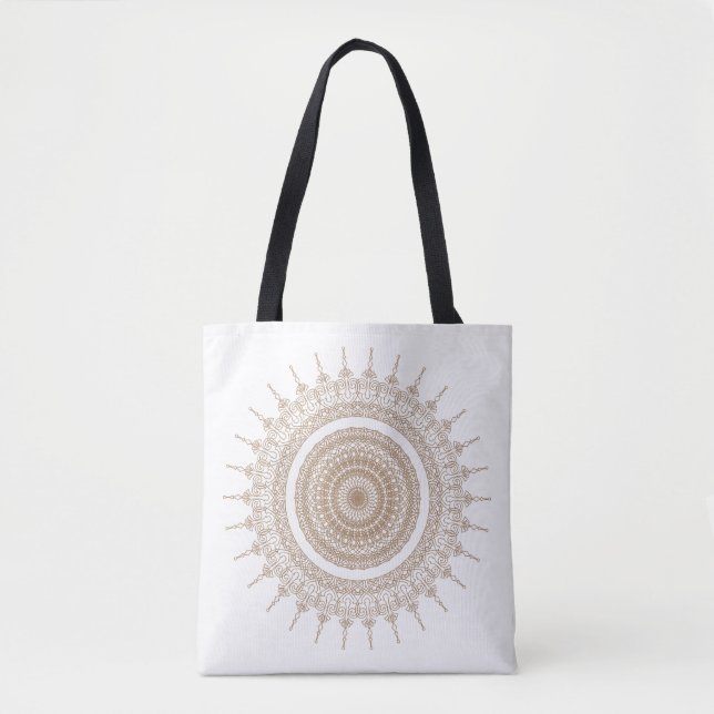 Mandala Bohemisch White Boho (Vorderseite)