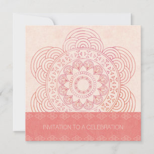 Mandala Boho Chic 60. Geburtstag Einladung