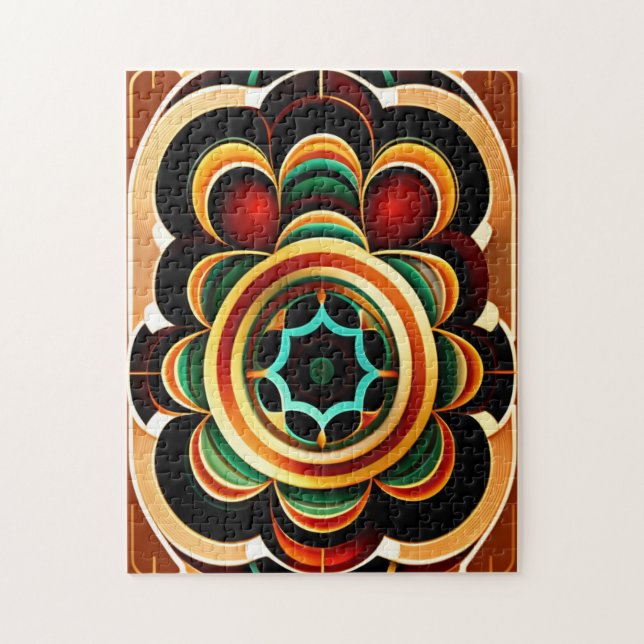 Mandala Boho-Stil Puzzle (Vertikal)