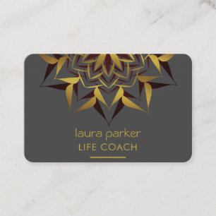 Mandala Boho Tribal Yoga Massage Therapie Visitenkarte