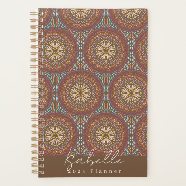 Mandala Brown Planer (Vorderseite)