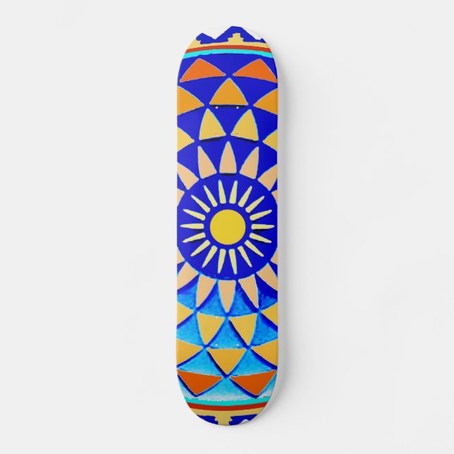 Mandala Buddha Skateboard (Vorderseite)