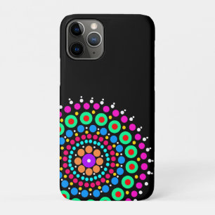 Mandala bunter schwarzer Bg Case-Mate iPhone Hülle
