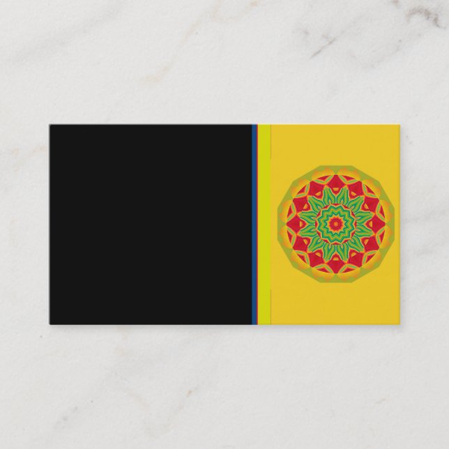 Mandala Business Card Visitenkarte (Vorderseite)