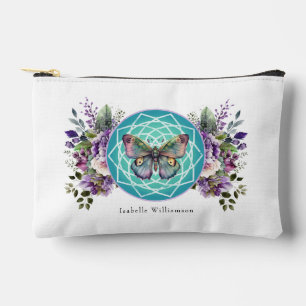 Mandala Butterfly Lila florales Esoterisches Tarot Zubehörtasche