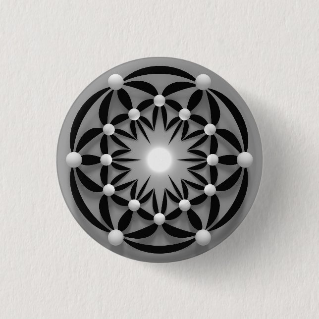 Mandala Button (Vorderseite)