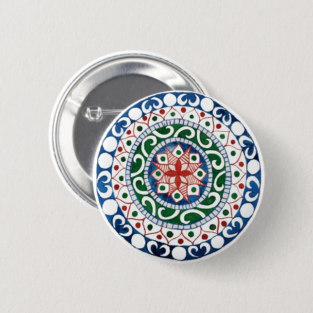 Mandala Button (Vorne & Hinten)