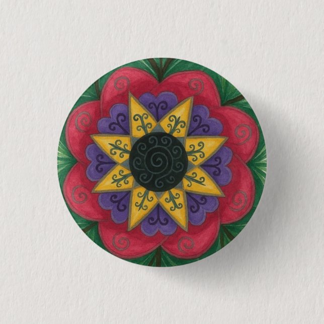 Mandala Button (Vorderseite)