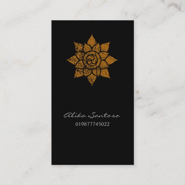 Mandala Calling Card Telefonnummerkarte (Vorderseite)