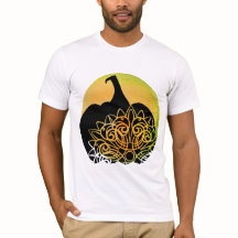 Mandala Carved Pumpkin mit Autumn Moon